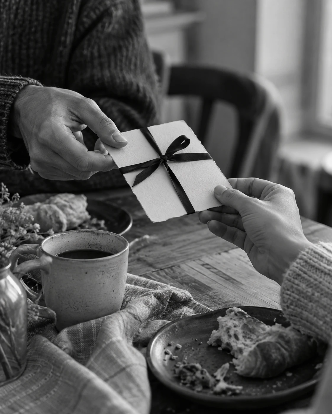 A couple playing Love vouchers